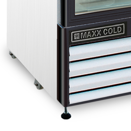 Maxx Cold Refrigerator 48 cu.ft., DBL Slide Dr, Comm. Merchandiser, White/Glass MXM2-48RS